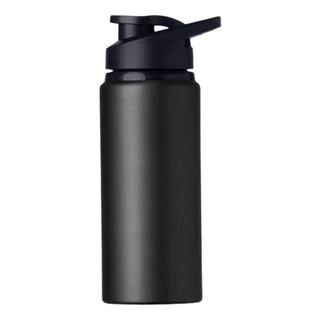 Garrafa Squeeze 600ml Alumínio Fitness Água Academia Preta