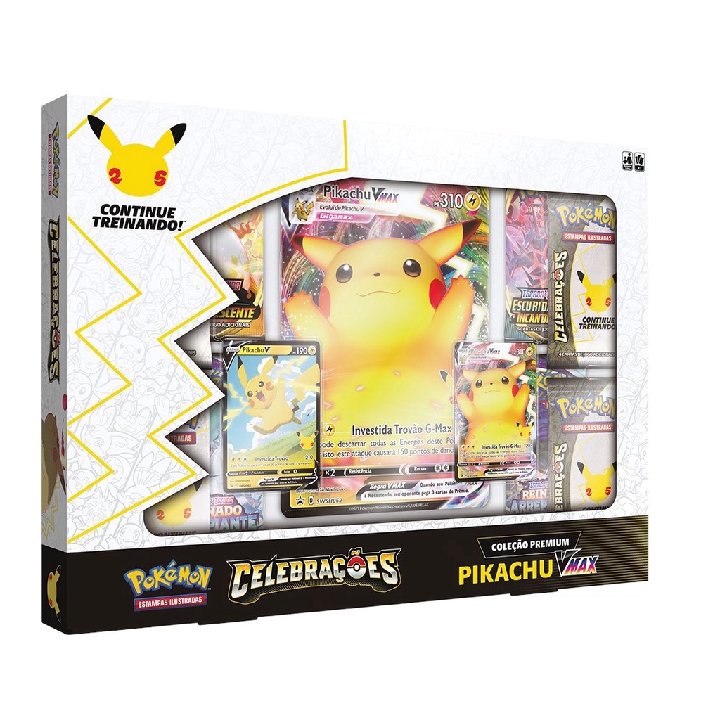 Box Coleção 25 Anos Celebrações Pikachu Vmax