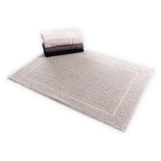 Tapete Banheiro Toalha De Piso Bege Cinza Azul Marinho 50x70cm