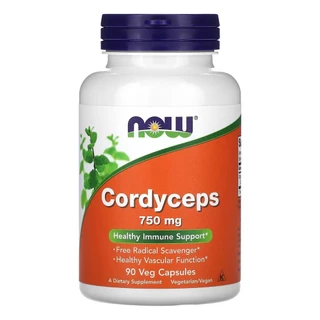 Cordyceps 750mg Now Foods 90 Veg Caps Importado