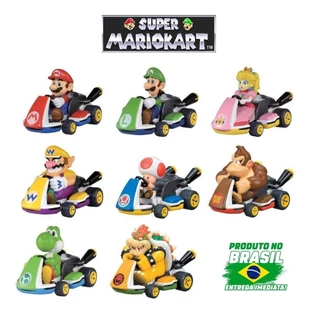 Super Mario Kart - Figure - Bowser - Donkey Kong - Luigi - Peach - Toad - Wario - Yoshi - Mario Bross Coleção: Mais Vendidos