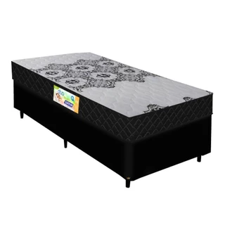 Cama Box Solteiro Colchão De Espuma D33 Firme Solteiro 0,88m