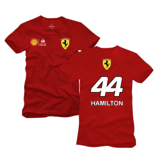 Camiseta Algodão Hamilton 44 Equipe Ref 23 F1 Corrida Automotivo