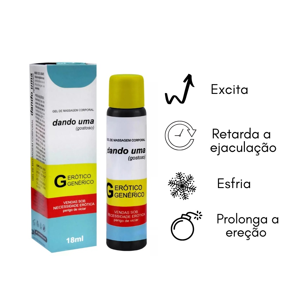 KIT 5 UNIDADES DANDO UMA GOSTOSO RETARDANTE MASCULINO