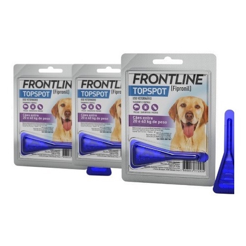 Frontline topspot: antipulgas para cães até 10kg