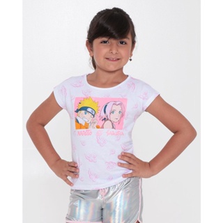 Blusa Infantil Naruto Branca