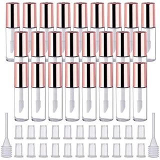 100 Pack Empty Lip Gloss Tubes Containers Clear Mini Refillable Travel Bottles Lip Balm with Rubber Lipstick Samples em Oferta na Shopee