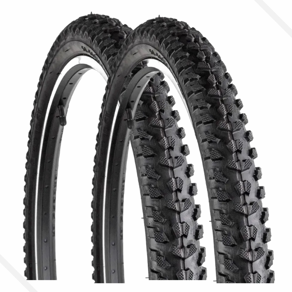 Par de Pneu Aro 26X1.95 Bike Mtb Cravo Reforçado Excess Ex Levorin