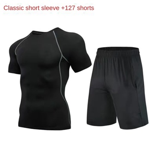 Fato De Ginástica Masculino De Alta Elasticidade Roupas Esportivas