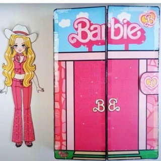 Jogue repetidamente casa de boneca de papel menina sem corte DIY