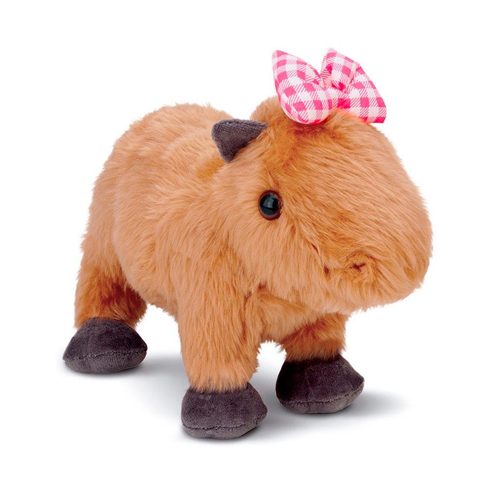 Capivara De Pelucia Grande 25Cm Brinquedo Decoracao Presente Infantil Macio Antialergico Fofo Capivarinha Filo - Cortex Brinquedos