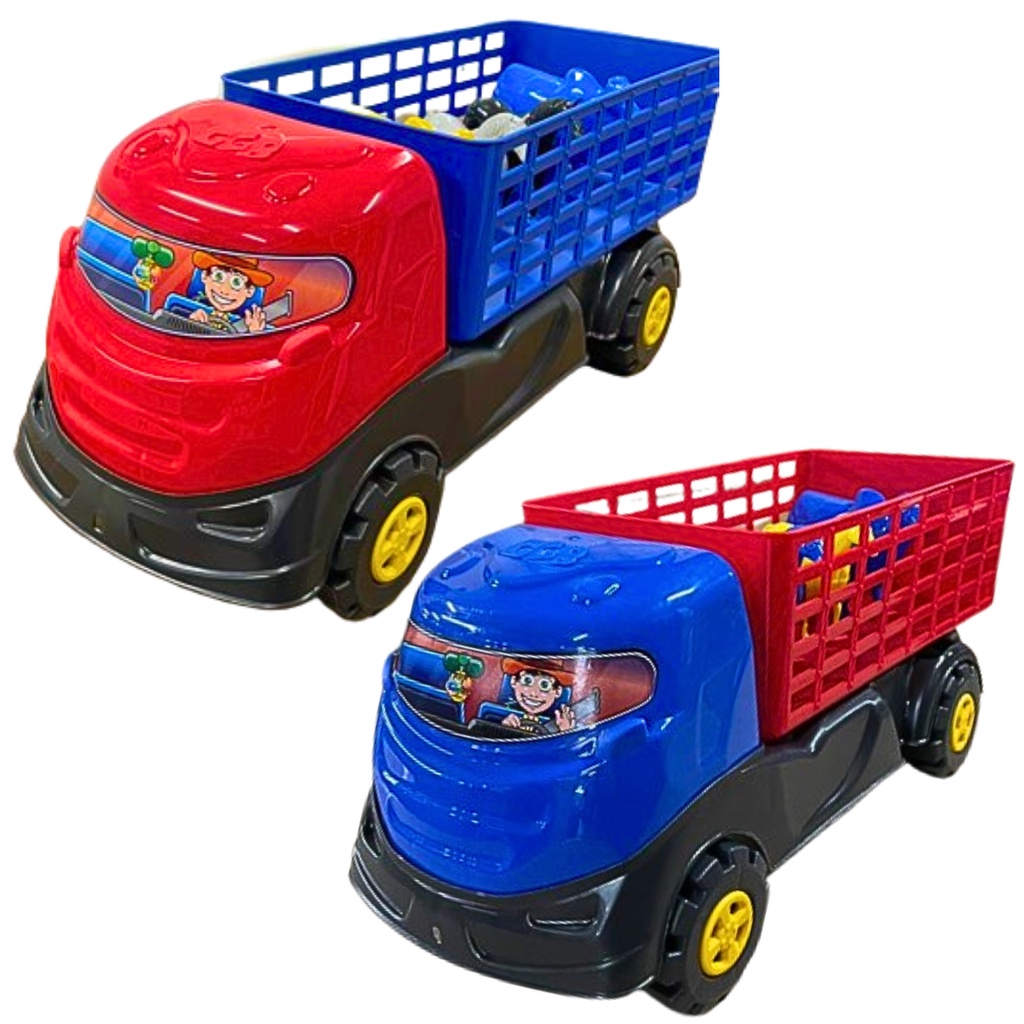 Brinquedo caminhão infantil meninos crianças azul