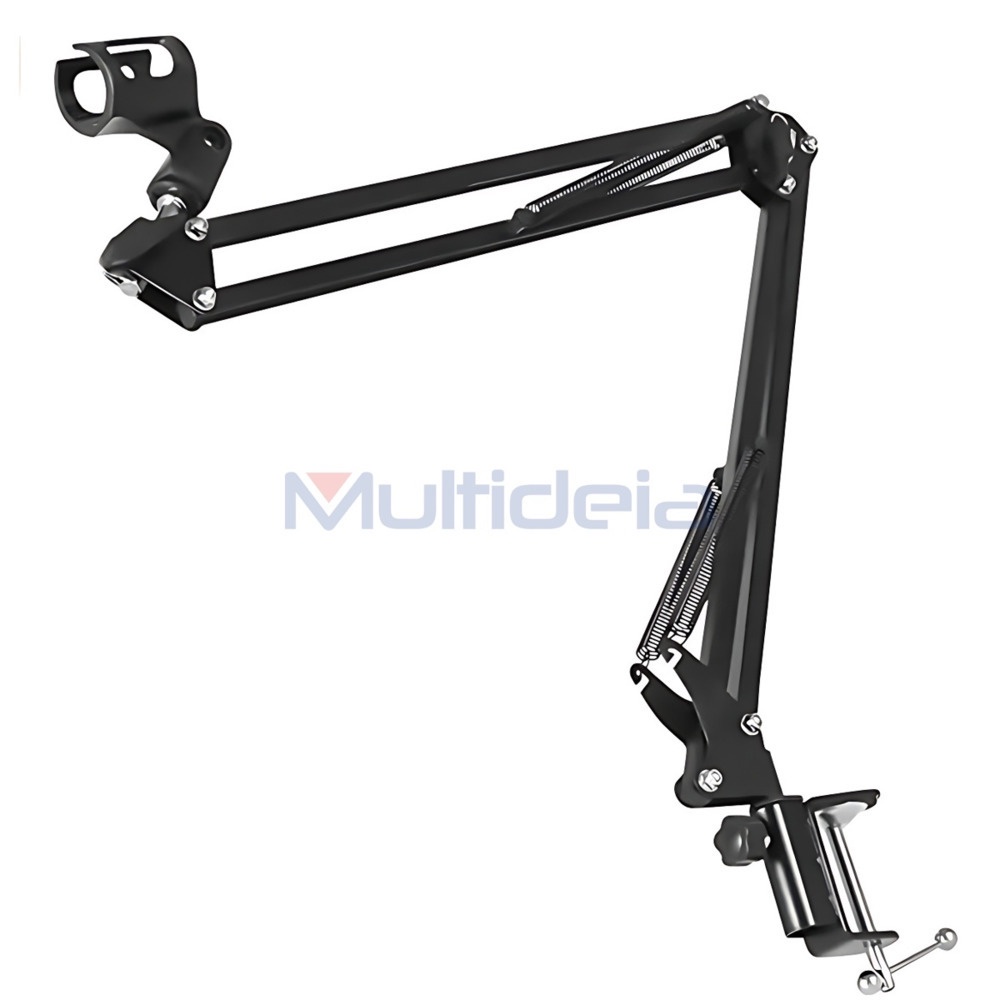 Multideia Suporte Microfone P/gravação Áudio Som Articulável