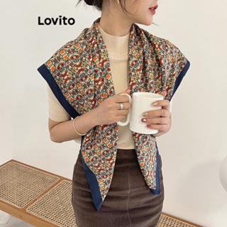 Lovito Lenços Casuais Ditsy Floral Colorblock Estilo Country Para Mulheres LFA11185