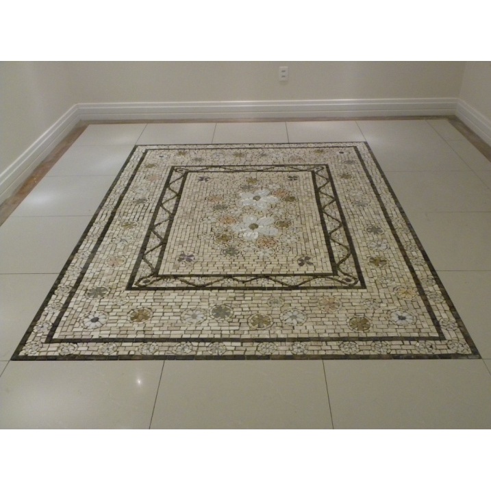 Piso Em Mosaico Floral Personallizado Para O Hall | Shopee Brasil