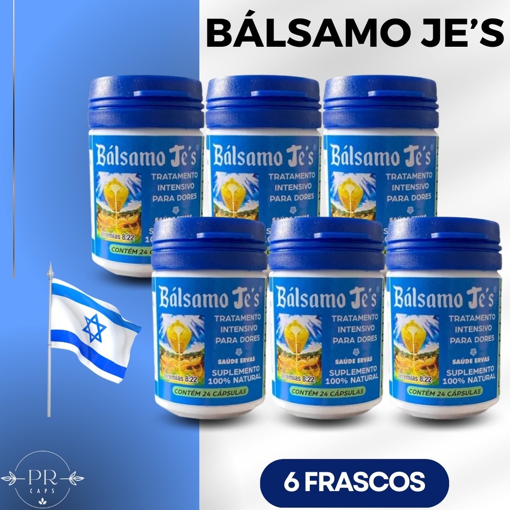 Kit 6 Bálsamo Je's Em Cápsulas Original - Suplemento Natural | Shopee ...