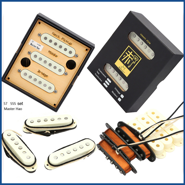 [Conjunto De Captadores De Guitarras Elétricas Vintage Voiced Tone Single Coil Pickup Fácil Instalação Humbucker Guitar