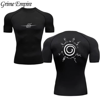 Camisas De Compressão Masculina Anime Sport Ginásio Quick Dry TShirts Fitness Camisetas Íntimas Esportivas Elasticidade Tops Tee Summer Autumn Male