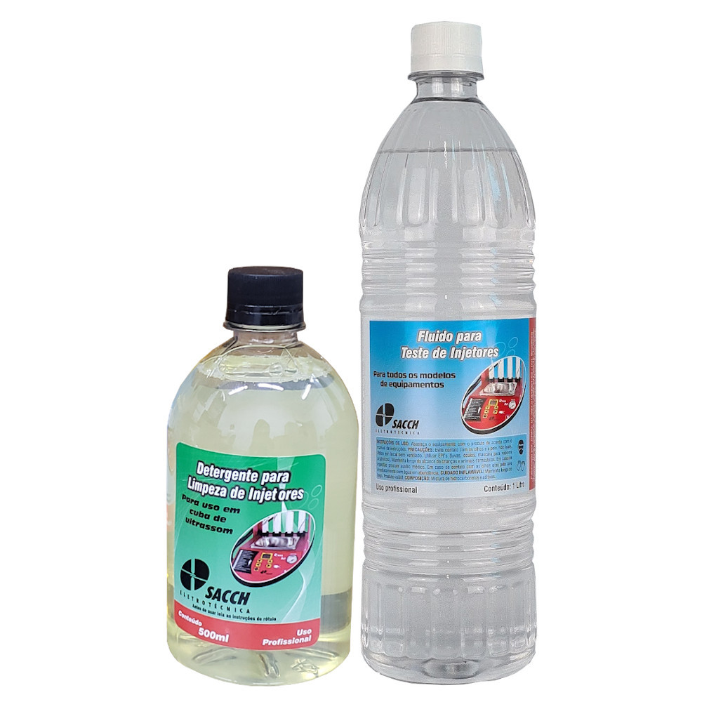 Fluido de Teste e Detergente Para Maquina Limpeza De Bico Sacch ...