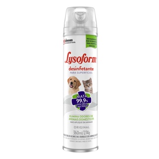 Desinfetante Pets Lysoform Spray Gatilho Elimina Odores Cachorro Gato