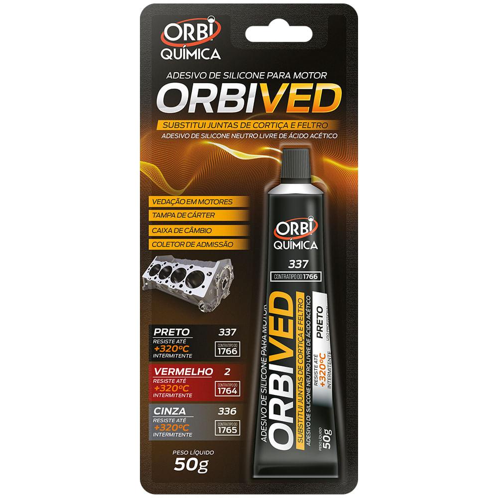 Silicone Alta Temperatura Preto 50g Orbi Química 337