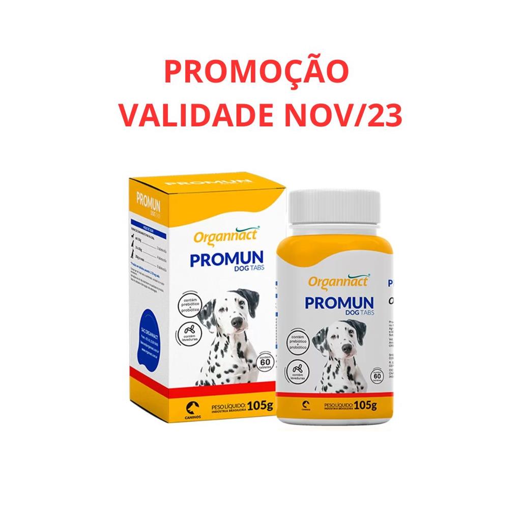 Promun Dog Tabs 30 tabletes Organnact Validade Proxima | Shopee Brasil