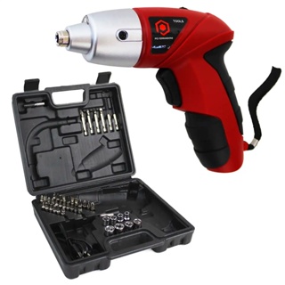 Kit Parafusadeira Pci Maleta 45 Pçs Bateria Carregador Usb