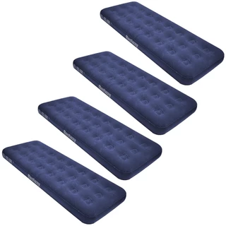 4x Colchao Inflavel Solteiro p Dormir Bestway Azul até 150kg