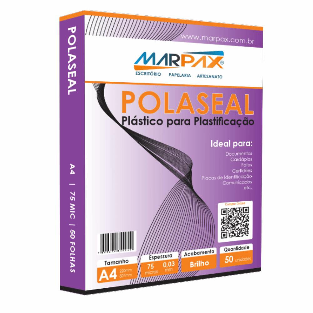 Polaseal Plástico para Plastificação A4 220x307x0,03mm 50un