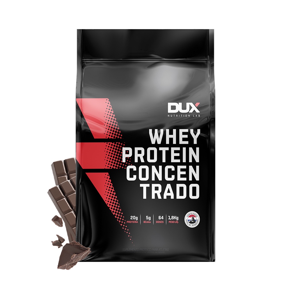 Whey Protein Concentrado (1,8kg) Chocolate Dux Nutrition