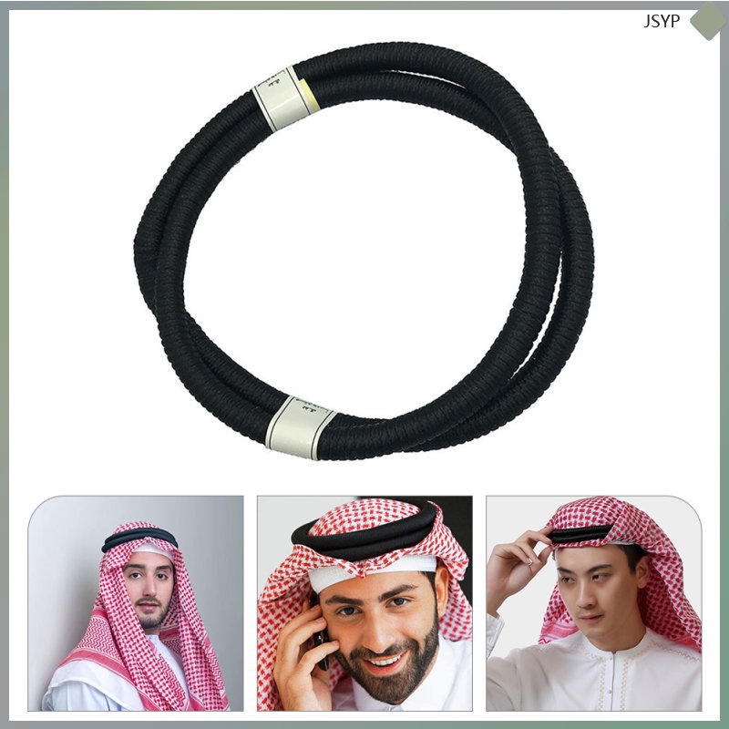 Islam Men Xadrez Headband Branco para Homens Muçulmanos