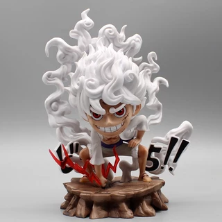 Anime One Piece Monkey D Luffy Gear 5 Sun God Nika Modelo Figura Decoração Christams Artesanato Ornamento Brinquedo