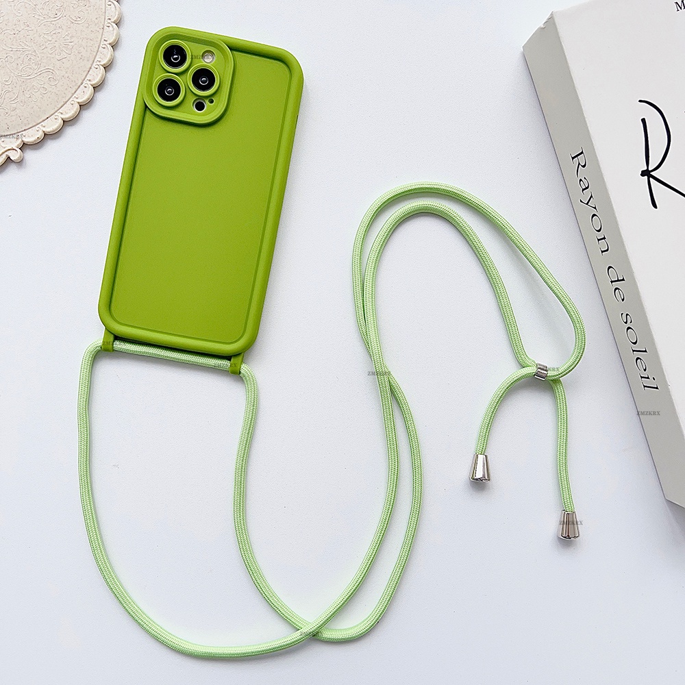 Crossbody Colar Alça Ajustável Cordão Caso De Telefone iPhone 15