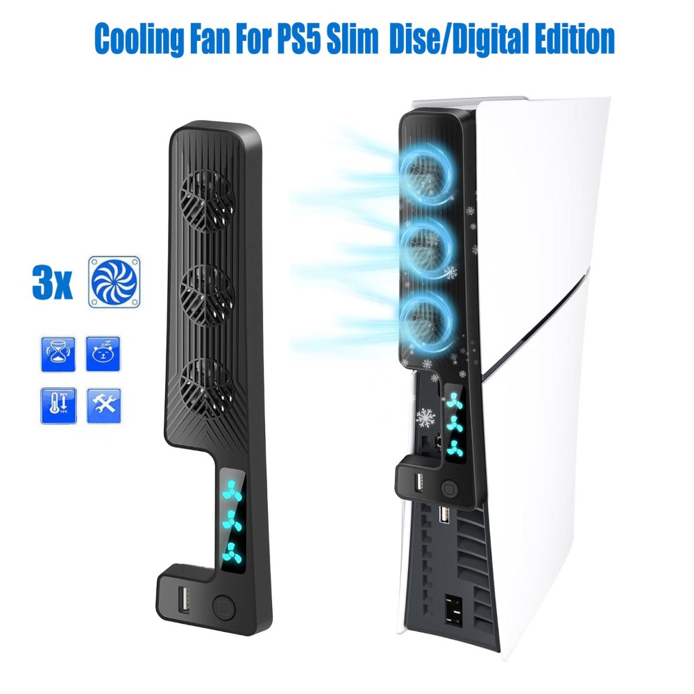 Ps4 Pro Cooling Cooler Ventilador Super Turbo Controle De Temperatura Com  Cabo Usb Para Pl - Branco - Carrefour