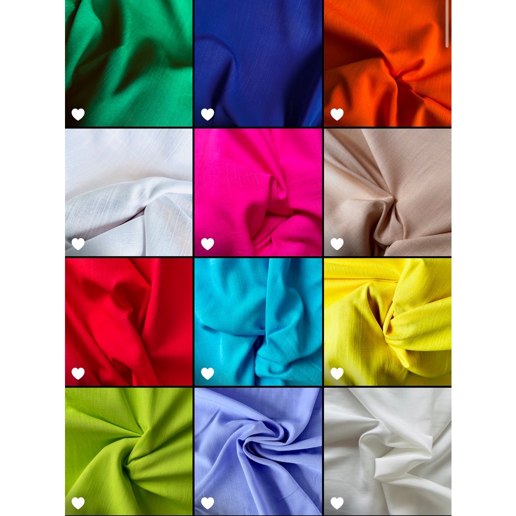 Tecido Viscolinho Liso Cores 100%Viscose 50cm x 150cm