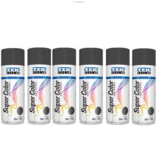 Kit 6 Tintas Spray Grafite 350ML Tekbond