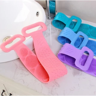 Kit 4 Esponja Silicone Massageadora Escova Banho Lava Corpo Todo Bucha Esfoliação