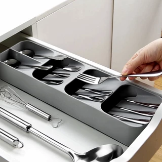 Organizador De Gaveta Porta Talheres Separação Separador Garfo Faca Colher 2.0