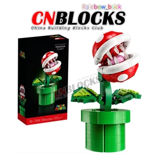 Planta Piranha MOC-71426 (540 pcs) Modelo Super Mario Construir Blocos De Construção Brinquedos Presentes