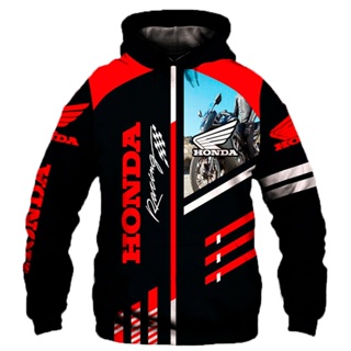 HONDA Novo Estilo Motociclista De Motociclismo De Corrida Homem Capuz Camiseta Com Impresso Digital 3D Casaco De Moda Casual Sportswear