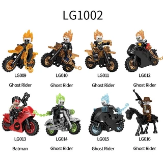 Minifigures block Toys For Children Ghost Rider Bloco De Construção Montado minifigure Brinquedo Educativo LG1002