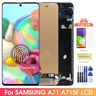 Tela LCD Super AMOLED A71 De 6,7 " , Para Samsung Galaxy A71 A715 A715F A715FD Digital Sensível Ao Toque Com Substituição De Moldura