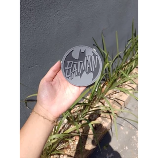 4 Porta Copo Batman Morcego Emborrachado Apoio Para Copo