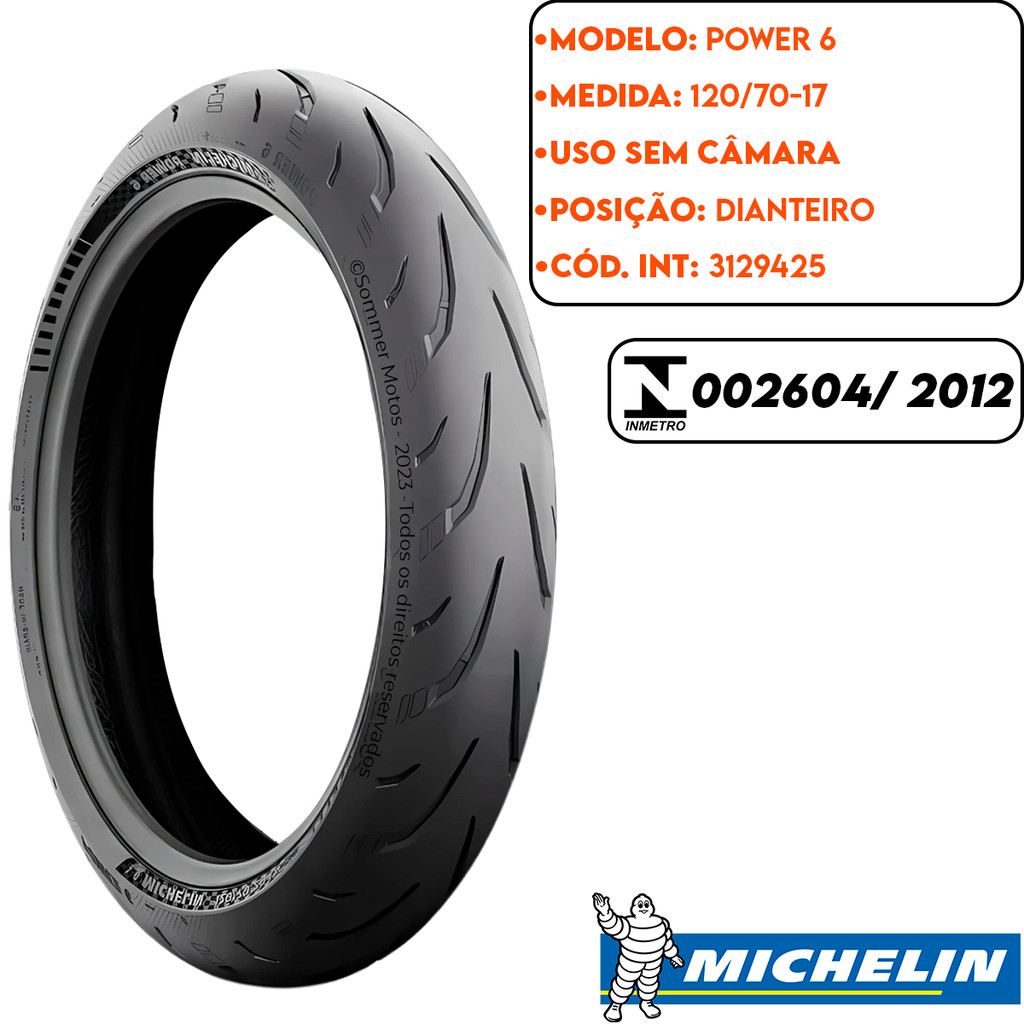 Pneu Dianteiro MT-03-07-09 / GSX-S750/ Ninja 650/ Versys 1000 120