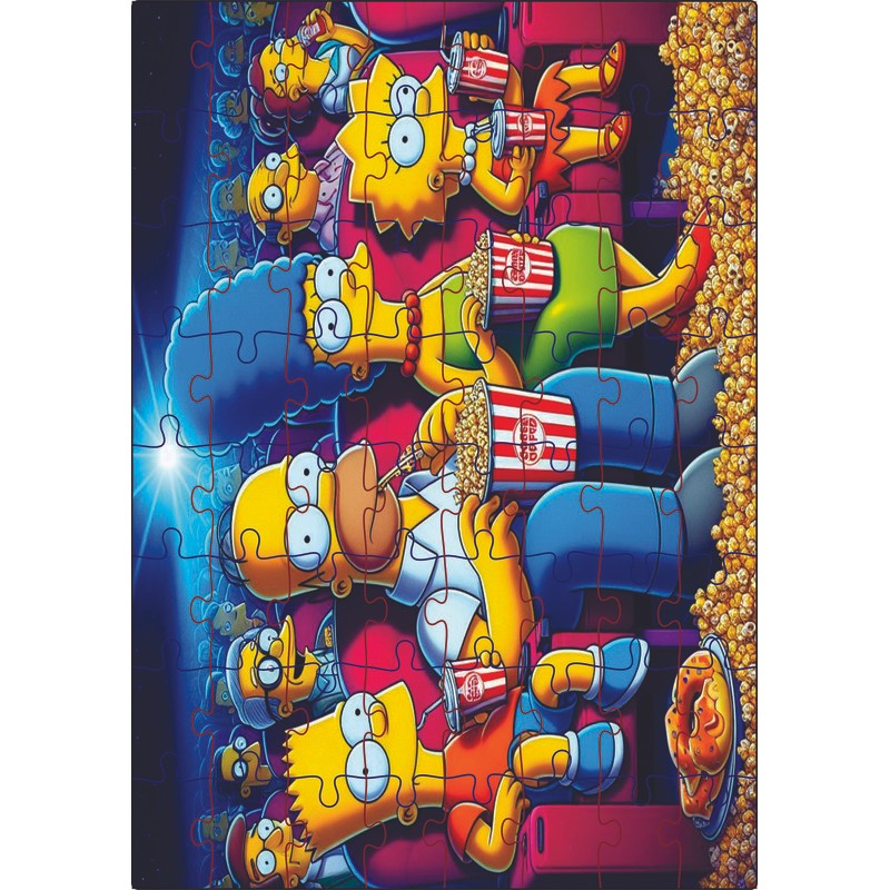 Quebra-Cabeça Jogo Os Simpsons 64 Pçs MDF 18x26 | Shopee Brasil