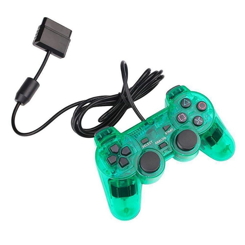 Controle PS2 Transparente Doubleshock 2 Com Fio Analógico - Diversas ...