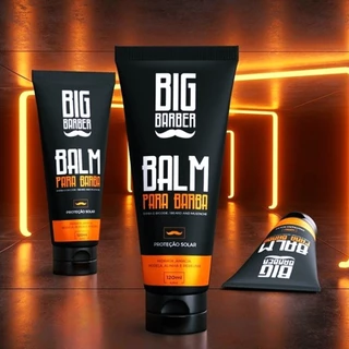 Balm Para Barba Big Barber 120ml Profissional Caixa Com 12 Unidades