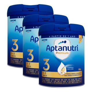 Fórmula Infantil Aptanutri 3 800g Kit com 3 Unidades
