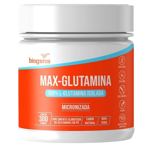 BIOGENS MAX GLUTAMINA 300G (100% L-GLUTAMINA)