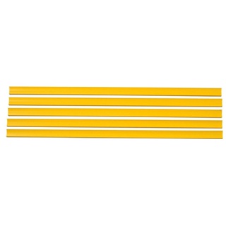 Porta Etiquetas SA Simples para Gôndulas 905mm Amarelo Embalagem com 5 Unidades